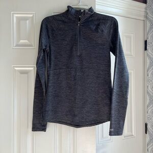 Gray Quarter-Zip Pullover